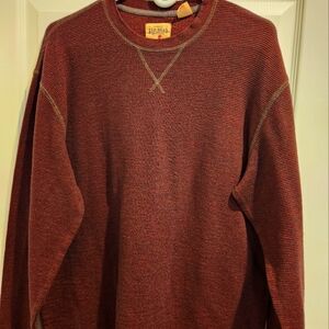 Red Head Men's Burgundy Crewneck Sweater